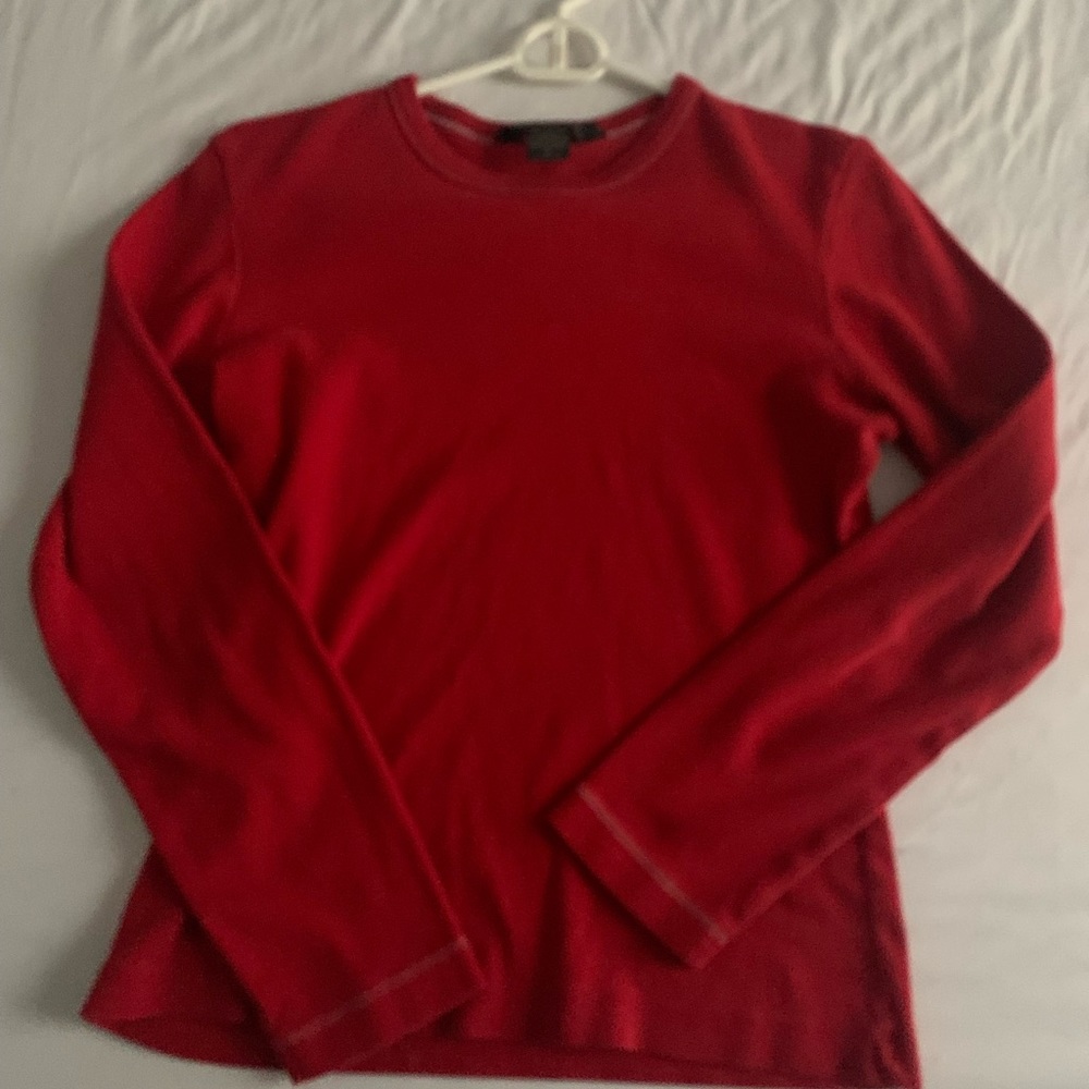 Abercrombie and Fitch Red Top Long Sleeve